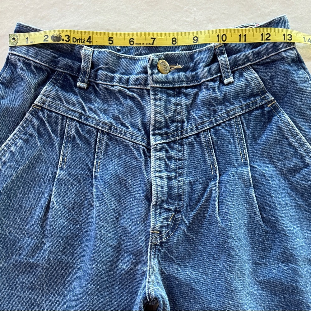 Chic Vintage Classic Pleated Tapered Leg Mom Jeans (11/12 ~W24) - Picture 6 of 17